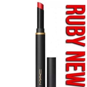 Mac Cosmetics Powder Kiss Velvet Blur Slim Stick Lipstick | Ruby New | Brand New